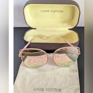 Louis Vuitton Sunglasses PINK Gold Cat eye